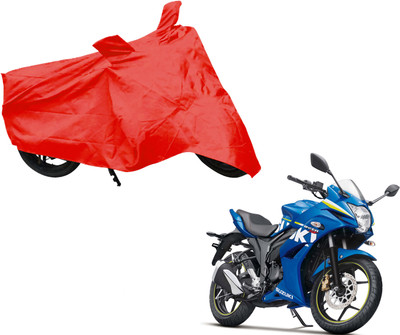 AUTO PEARL Two Wheeler Cover for Suzuki(Gixxer SF, Red)