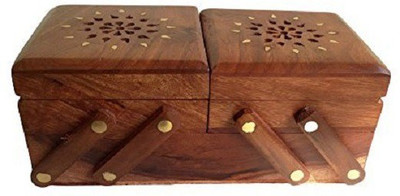 

Craftpoint Wooden Jewellery Box for Women - Wooden Jewellery Storage Box - Jewellery Organizers Box - Storage Boxes for Jewellery Jewellery Box Vanity Box(Brown)