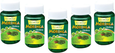 

Zindagi Moringa Capsules - Natural Moringa Oleifera Powder - Sugarfree Moringa Leaves Powder(50 g)