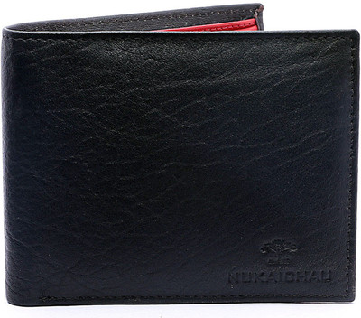 

NUKAICHAU Men Formal Black Genuine Leather Wallet(8 Card Slots)