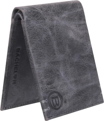 

BACHELOR Men Casual Black Genuine Leather Wallet(6 Card Slots), Brbc51
