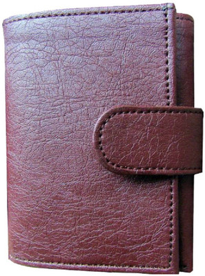 

FERRET Men Formal Tan Artificial Leather, Genuine Leather Wallet(8 Card Slots), Brown