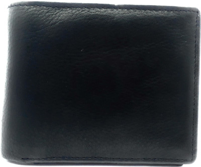 

SFN Men Formal Black Genuine Leather Wallet(9 Card Slots)
