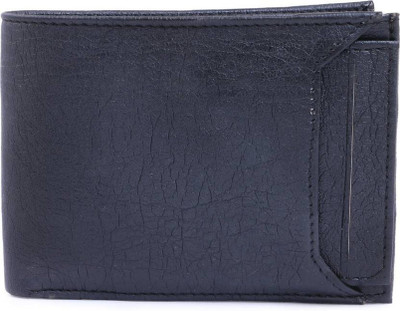 

Just Leather Boys Casual Blue Artificial Leather Wallet(5 Card Slots), Black