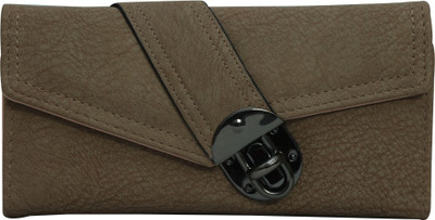 

Bee fashionable Women Casual Green Artificial Leather Wallet(10 Card Slots), Light grey