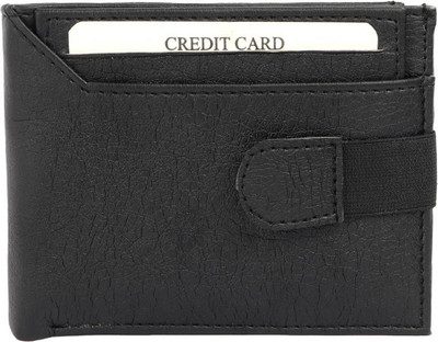 

Just Leather Boys Casual Black Artificial Leather Wallet(5 Card Slots)