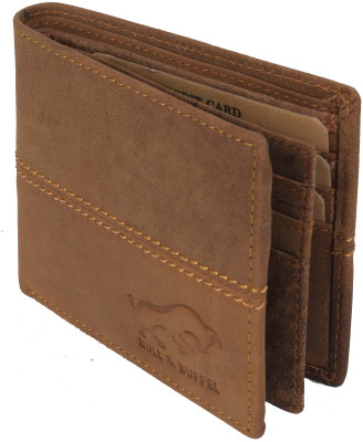 

BULL & BUFFEL Men Casual Tan Genuine Leather Wallet(9 Card Slots), Tan-04