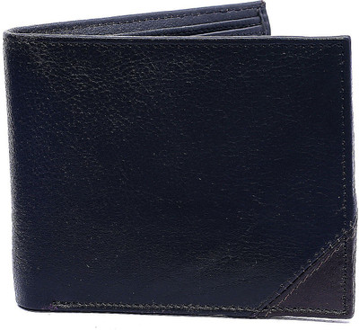 

NUKAICHAU Men Casual Black Genuine Leather Wallet(8 Card Slots)