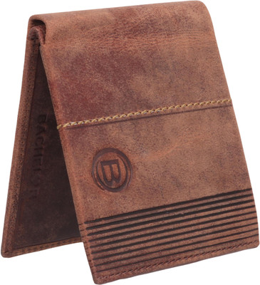 

BACHELOR Men Casual Tan Genuine Leather Wallet(5 Card Slots), Brbc35