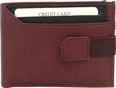 

Just Leather Boys Brown Artificial Leather Wallet(5 Card Slots), Brown&black