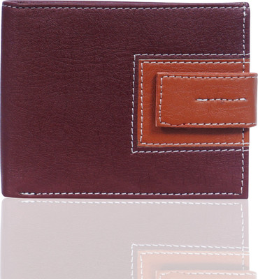

wildwolf Men Casual Brown Artificial Leather Wallet(6 Card Slots), Brown & tan
