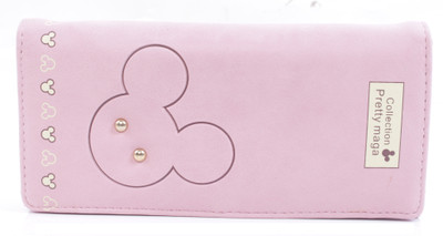

b4bags Girls Casual Pink Artificial Leather Wallet(4 Card Slots), Sea pink