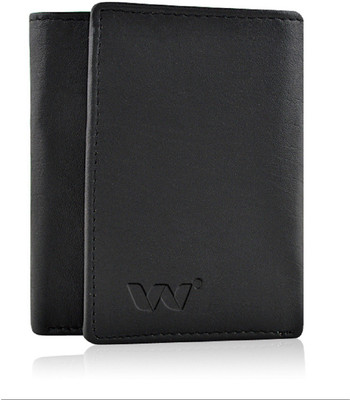 

vickiana quest Men Casual Black Genuine Leather Wallet(5 Card Slots)