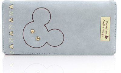 

b4bags Girls Casual Grey Artificial Leather Wallet(4 Card Slots), Blue
