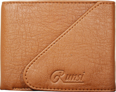 

Runsi Men Casual Beige Artificial Leather Wallet(5 Card Slots), Tan