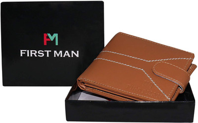 

First Man Men Casual Tan Artificial Leather Wallet(4 Card Slots)