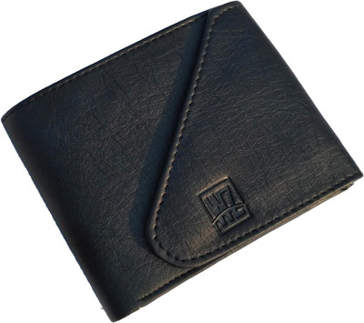 

Wenzest Men Black Artificial Leather Wallet(3 Card Slots)