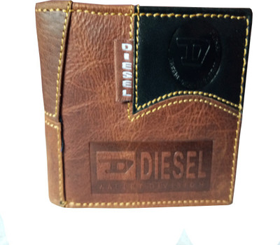 

Diesel Boys Casual Brown Genuine Leather Wallet(3 Card Slots), Coffee