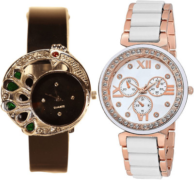 

NEUTRON Modern Fashion Peacock Black And White Color Combo Watch (G76-G210) For Girls And Women Watch - For Girls