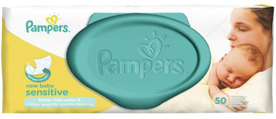 Pampers Baby Wipes 50Pc - New Baby Sensitive