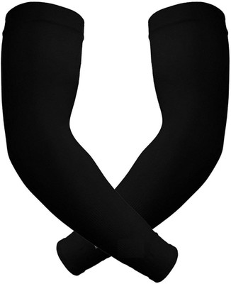 PinKit Nylon Arm Sleeve For Men & Women(Free, Black)