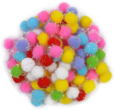

AsianHobbyCrafts Multi Color Pom Pom Balls - 100 Pieces :size - 2 cm