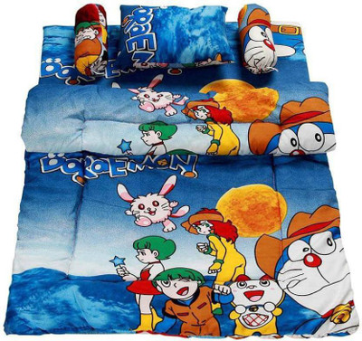 

royal aditya Ba Foldable Cotton Printed(Fabric, Sky Blue)