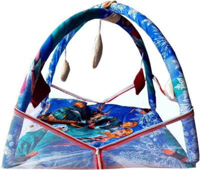 royal aditya Bed 07 Foldable Cotton Printed(Fabric, Blue)