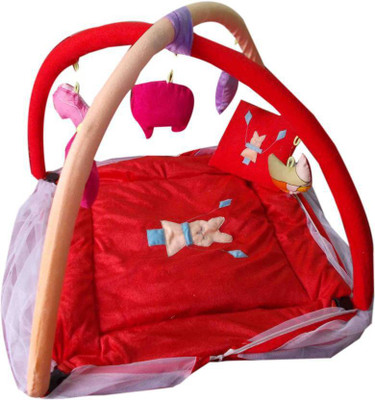 

royal aditya Bed 10 Foldable Cotton Printed(Fabric, Red)