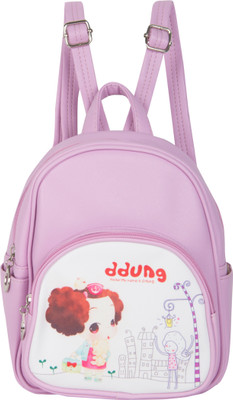 

Bazaar Pirates Cute Doll Mini Handbag Cum 3 L Backpack(Multicolor), Purple
