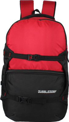 

Dussledorf Black And Red Laptop Backpack 22 L Laptop Backpack(Red), Red & black