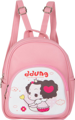 

Bazaar Pirates Cute Doll Mini Handbag Cum 3 L Backpack(Multicolor), Pink