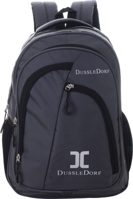 

Dussledorf Grey Backpack With Adjustable Strap 15 L Laptop Backpack(Grey), Cyan