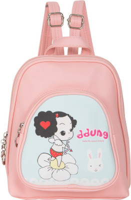 

Bazaar Pirates Cute Doll Mini Handbag Cum 3 L Backpack(Multicolor), Light pink