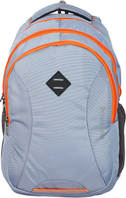 

Dussledorf Grey Backpack 25 L Laptop Backpack(Grey), Grey and orange