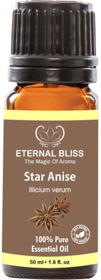 

Eternal Bliss Star Anise Essential Oil, 100% Pure, & Undiluted (50ML)(50 ml)