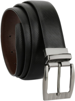 

RUSHQ Men Casual Black Artificial Leather Reversible Belt, Black;brown