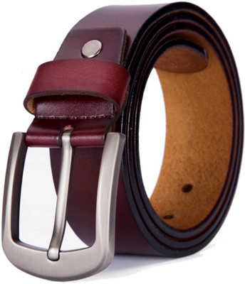Fuddy-Duddy Men Casual Brown Genuine Leather Belt