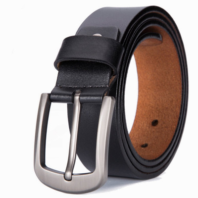 

Fuddy-Duddy Men Casual Black Genuine Leather Belt