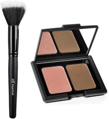 

Elf Studio Contouring Blush & Bronzing Powder and Stipple Brush(Pink)