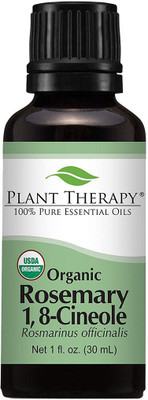 

Plant Therapy Rosemary 1,8-Cineole Organic Essential Oil 30 mL (1 oz) 100% Pure, Undiluted, Therapeutic Grade(0 g)