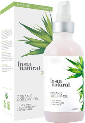 

InstaNatural Organic Rosehip Seed Oil - 100% Pure, Unrefined Virgin Oil - Natural Moisturizer for Face, Skin, Hair, Stretch Marks, Scars, Wrinkles, Fine Lines & Nails - Omega 6, Vitamin A and C - 4 oz(0 g)
