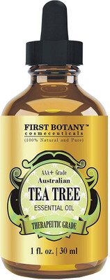 

First Botany Cosmeceuticals 100% Pure Australian Tea Tree Essential Oil with high conc. of Terpinen - A Known Solution to Help in Fighting Acne, Toenail Fungus, Dandruff, Yeast Infections, Cold Sores. (1 fl oz)(0 g)