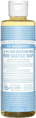 

Dr. Bronner's Pure-Castile Liquid Soap - Baby Unscented - 8 Ounce(532 ml)