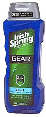 

Irish Spring 3-in-1 Gear Body Wash, 18 Ounce(443 ml)