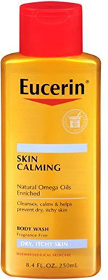 

Eucerin Skin Calming Dry Skin Body Wash with Natural Omega Oils Fragrance Free, 8.4 Fluid Ounce(473 ml)