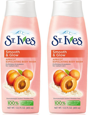 

St. Ives Apricot Bosy Wash 400ml each(400 ml, Pack of 2)