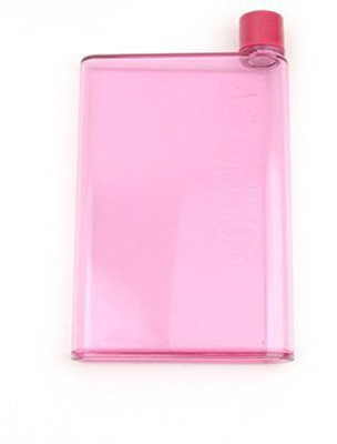 

Happy2Buy 420 ML A5 Note Book Shaped water Bottle 420 Sipper(Pack of 1, Pink)