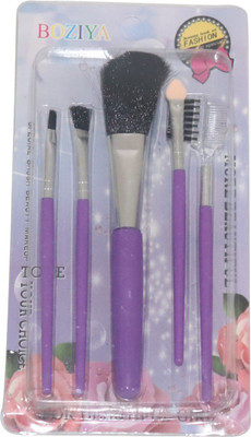 

Mopi Makeup Brushes Set6 Eyebrow Foundation Powder Eyeliner Lip Brushes (Pack of 6 ) purple(Pack of 6)