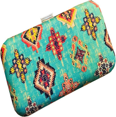 

CRAFTBAZAAR Party Blue Clutch